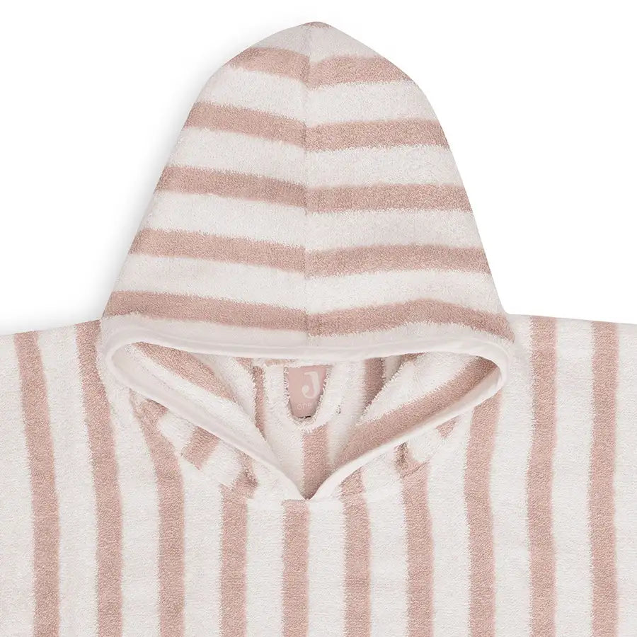 Jollein Badponcho Stripe Wild Roze